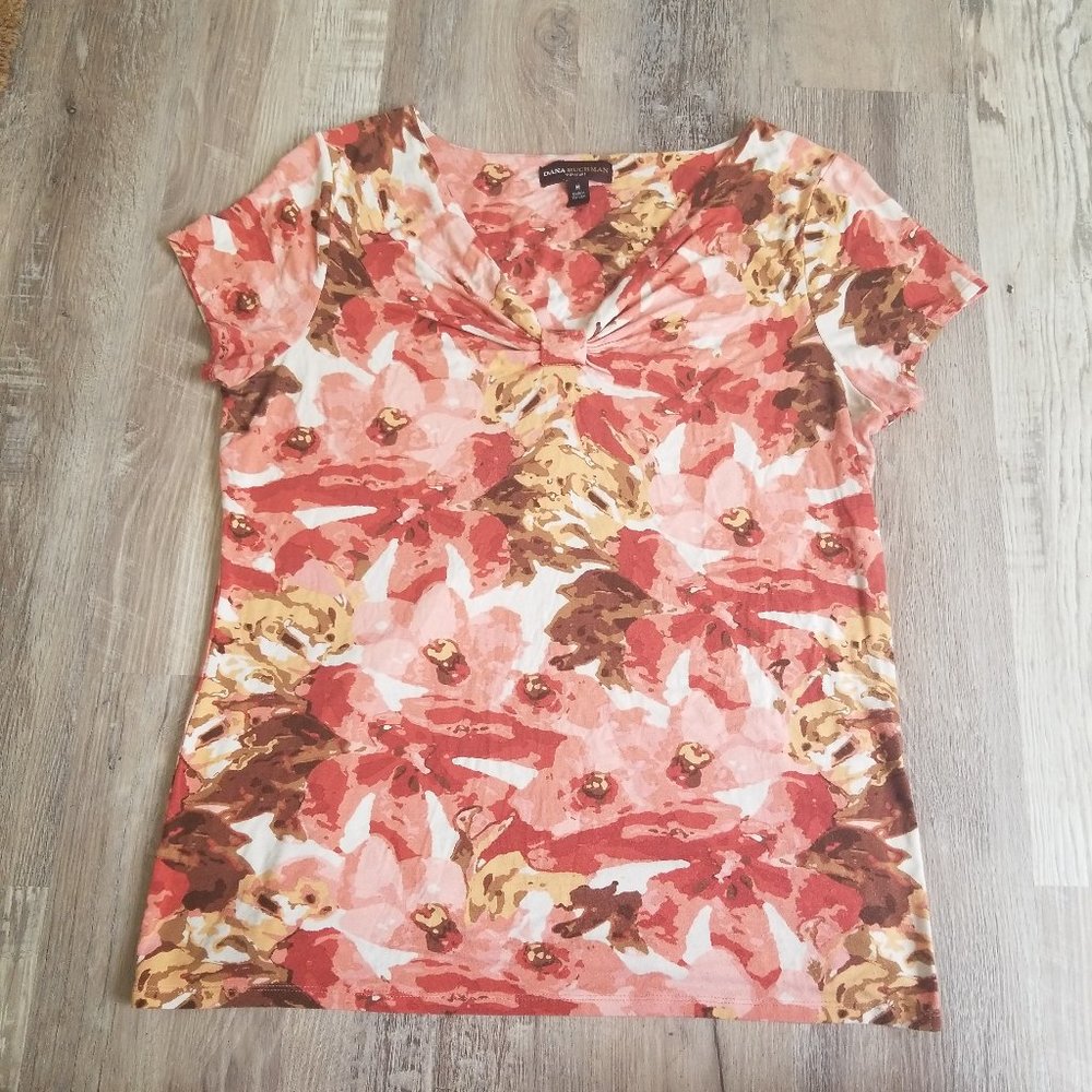 Dana Buchman Signature Sleeveless Floral Top M